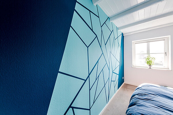Geometrische Wandgestaltung